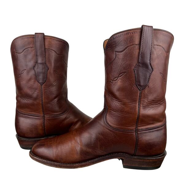 Black Jack Mens Brown Mad Dog Goat Round Toe Roper Boots (Sz 11.5) - Picture 4 of 15